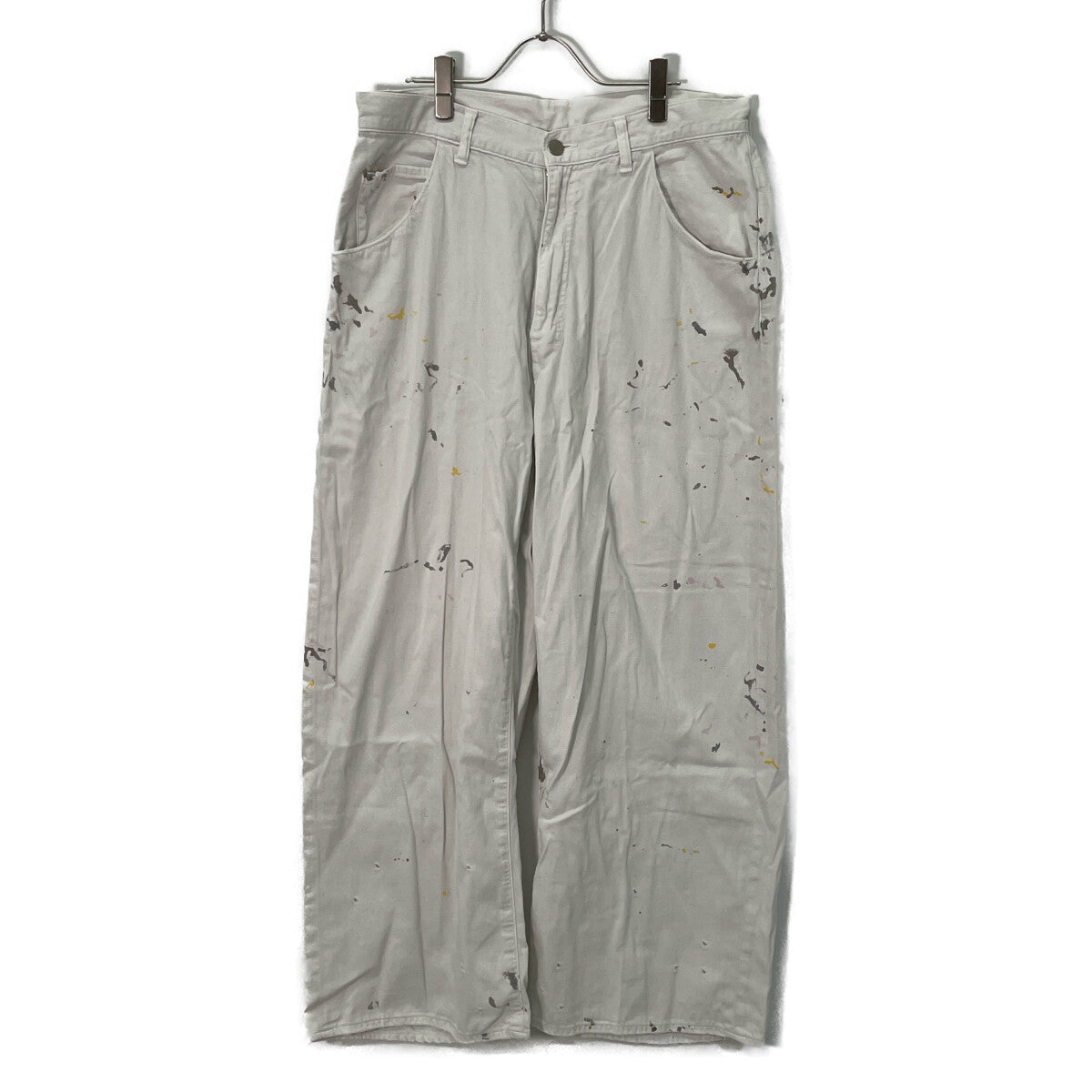 ANCELLM アンセルム ANC-PT71 ﾎﾜｲﾄ LIGHT OZ WIDE STRAIGHT DENIM PANTS ボトムス 2