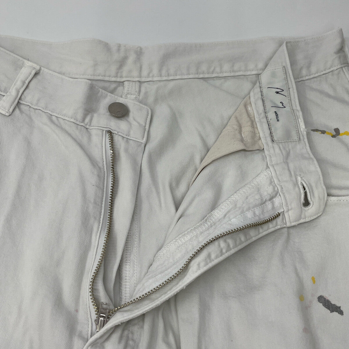 ANCELLM アンセルム ANC-PT71 ﾎﾜｲﾄ LIGHT OZ WIDE STRAIGHT DENIM PANTS ボトムス 2