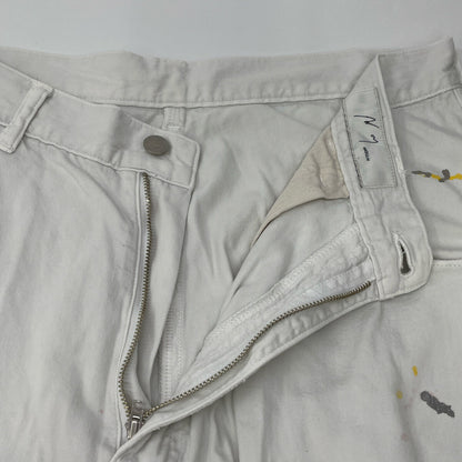 ANCELLM アンセルム ANC-PT71 ﾎﾜｲﾄ LIGHT OZ WIDE STRAIGHT DENIM PANTS ボトムス 2