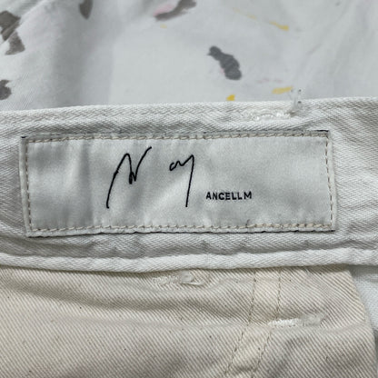 ANCELLM アンセルム ANC-PT71 ﾎﾜｲﾄ LIGHT OZ WIDE STRAIGHT DENIM PANTS ボトムス 2