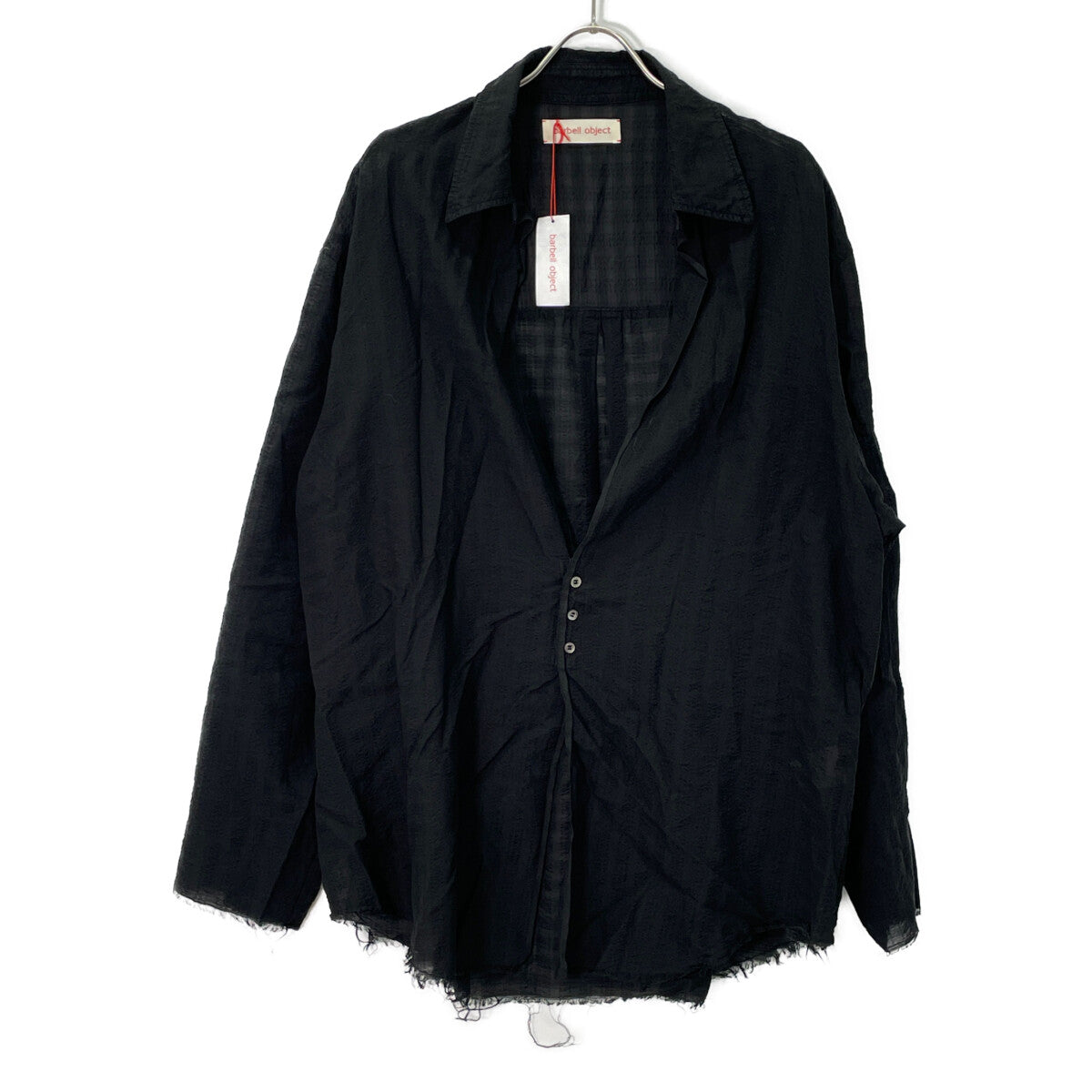 barbell object バーベルオブジェクト 25SS BO-04S06 ﾌﾞﾗｯｸ 3b sh 3Bｼｬﾂ トップス 2