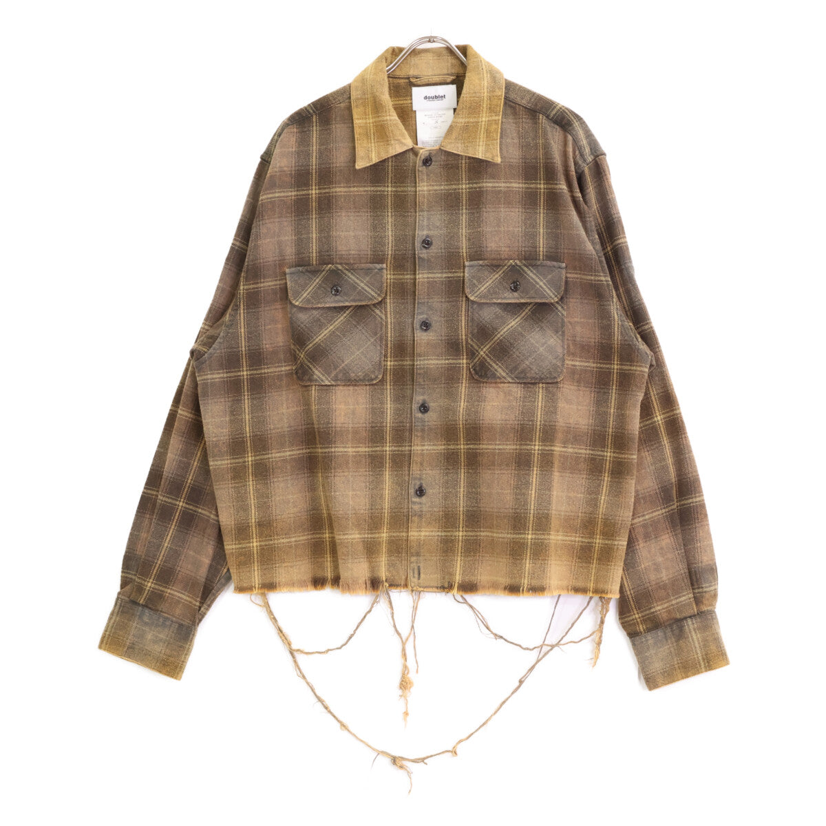 doublet ダブレット 22AW ﾌﾞﾗｳﾝ ﾗﾌﾞﾚｽ青山店3周年記念限定 ﾏｸﾞﾈｯﾄ ﾀﾞﾒｰｼﾞｼｬﾂ トップス L