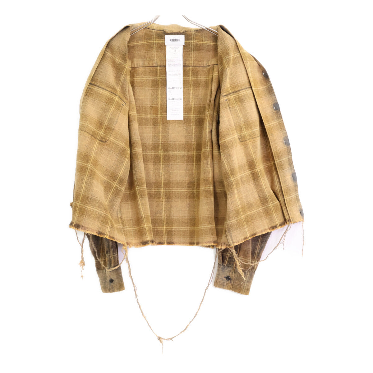 doublet ダブレット 22AW ﾌﾞﾗｳﾝ ﾗﾌﾞﾚｽ青山店3周年記念限定 ﾏｸﾞﾈｯﾄ ﾀﾞﾒｰｼﾞｼｬﾂ トップス L