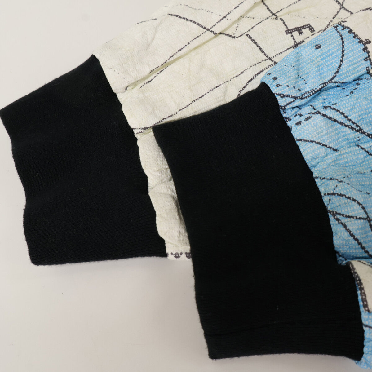 SAINT MICHAEL セントマイケル 【×DR.WOO】ﾎﾜｲﾄ ﾜｰﾙﾄﾞ ﾏｯﾌﾟ ﾍﾟｰﾊﾟｰ ｼﾞｬｹｯﾄ ジャケット XL