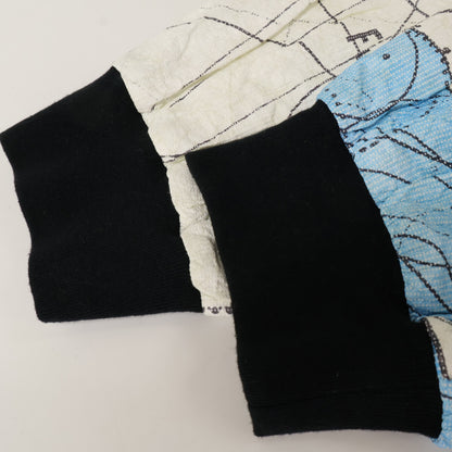 SAINT MICHAEL セントマイケル 【×DR.WOO】ﾎﾜｲﾄ ﾜｰﾙﾄﾞ ﾏｯﾌﾟ ﾍﾟｰﾊﾟｰ ｼﾞｬｹｯﾄ ジャケット XL