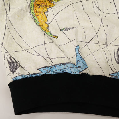 SAINT MICHAEL セントマイケル 【×DR.WOO】ﾎﾜｲﾄ ﾜｰﾙﾄﾞ ﾏｯﾌﾟ ﾍﾟｰﾊﾟｰ ｼﾞｬｹｯﾄ ジャケット XL