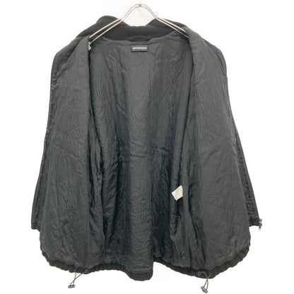 BALENCIAGA バレンシアガ 534315 18AW ﾌﾞﾗｯｸ TRACK SUIT JACKET ﾛｺﾞ刺繍ﾌﾘｰｽｼﾞｬｹｯﾄ ジャケット 46