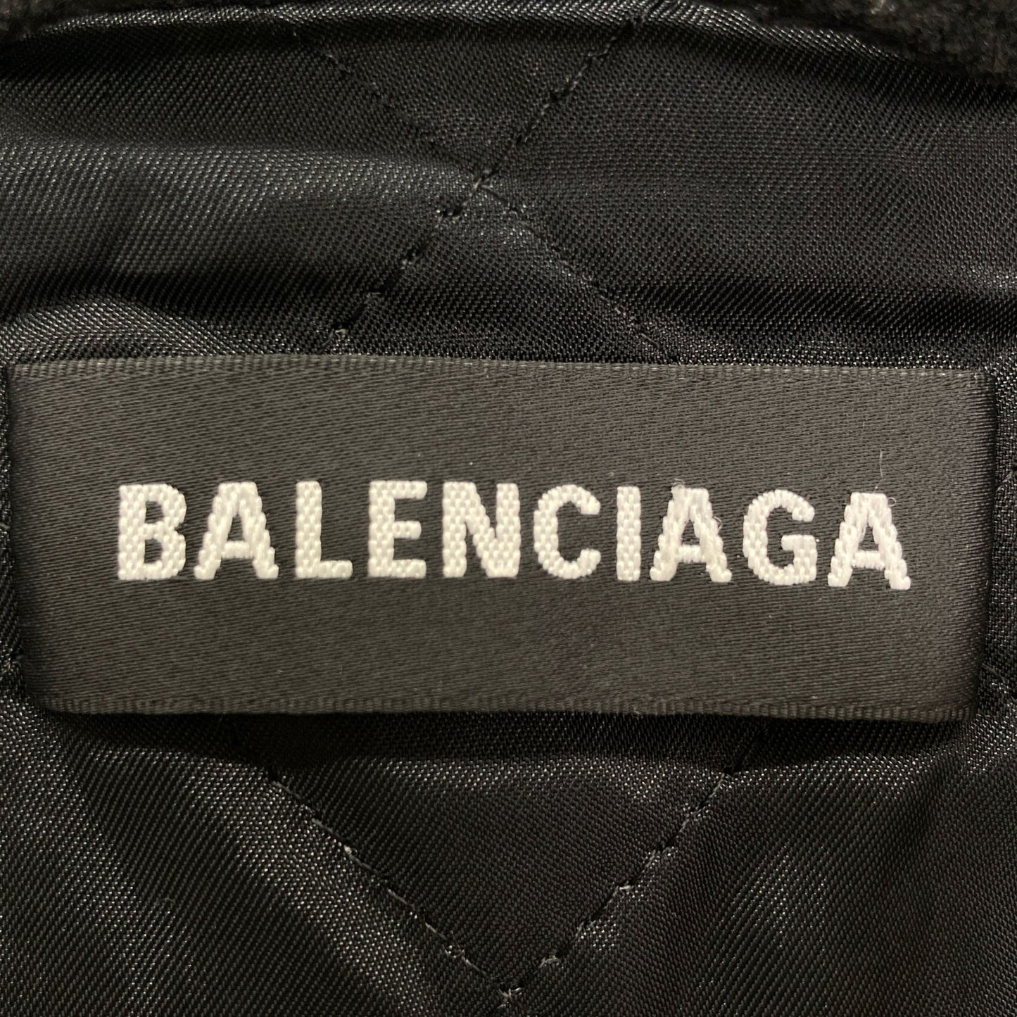 BALENCIAGA バレンシアガ 534315 18AW ﾌﾞﾗｯｸ TRACK SUIT JACKET ﾛｺﾞ刺繍ﾌﾘｰｽｼﾞｬｹｯﾄ ジャケット 46