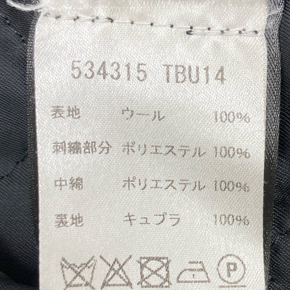 BALENCIAGA バレンシアガ 534315 18AW ﾌﾞﾗｯｸ TRACK SUIT JACKET ﾛｺﾞ刺繍ﾌﾘｰｽｼﾞｬｹｯﾄ ジャケット 46