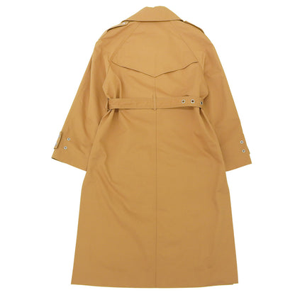 DIESEL ディーゼル レーヨン×コットン サイドスリット ダブルブレスト ベルテッドトレンチ コート レディース ベージュ XXS国内正規 コート XXS