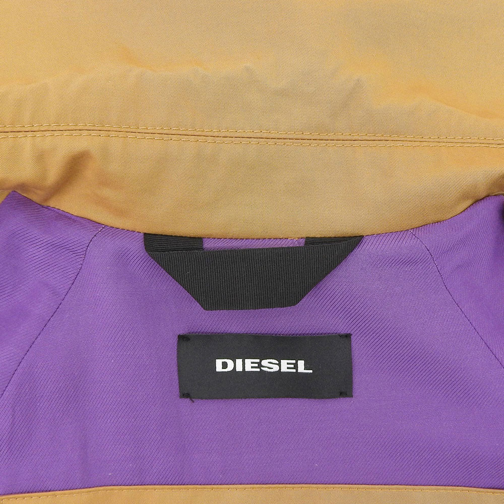 DIESEL ディーゼル レーヨン×コットン サイドスリット ダブルブレスト ベルテッドトレンチ コート レディース ベージュ XXS国内正規 コート XXS