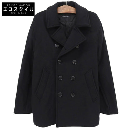 1piu1uguale3 ウノピゥウノウグァーレトレ 美品 P COAT Pコート コート メンズ ブラック VI MRC149 コート VI