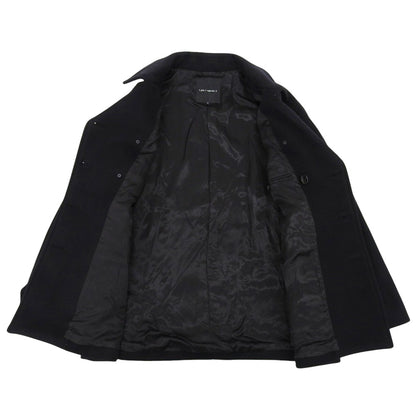 1piu1uguale3 ウノピゥウノウグァーレトレ 美品 P COAT Pコート コート メンズ ブラック VI MRC149 コート VI