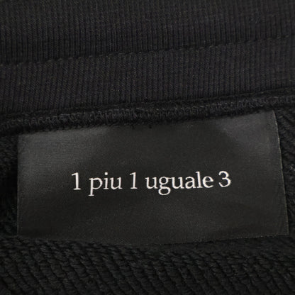 1piu1uguale3 ウノピゥウノウグァーレトレ MRP534 ﾌﾞﾗｯｸ LEAF SWEAT SHORTS ｽｳｪｯﾄｼｮｰﾄﾊﾟﾝﾂ ボトムス 5