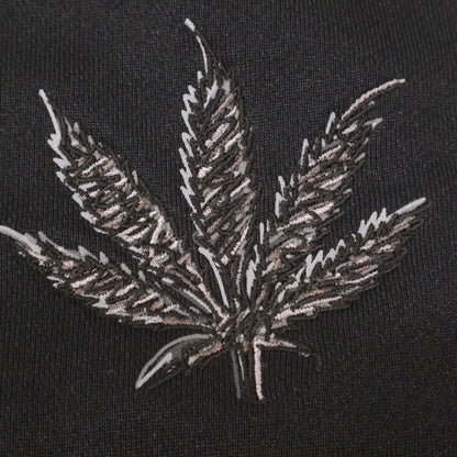 1piu1uguale3 ウノピゥウノウグァーレトレ MRP534 ﾌﾞﾗｯｸ LEAF SWEAT SHORTS ｽｳｪｯﾄｼｮｰﾄﾊﾟﾝﾂ ボトムス 5