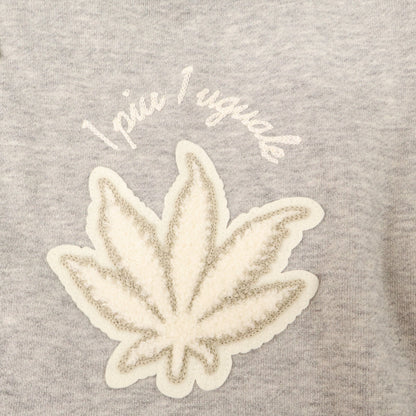 1piu1uguale3 ウノピゥウノウグァーレトレ MRB434 ｸﾞﾚｰ LEAF ｼﾞｯﾌﾟｱｯﾌﾟﾌｰﾃﾞｯﾄﾞﾊﾟｰｶ トップス 5