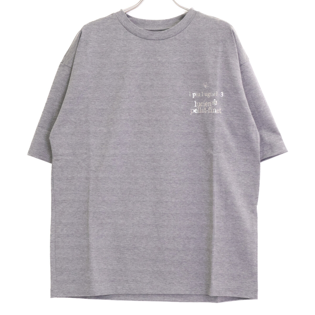 1piu1uguale3 ウノピゥウノウグァーレトレ MRT290 ｸﾞﾚｰ CAMO LEAF R-NECK TEE ﾊﾞｯｸｶﾓﾘｰﾌTｼｬﾂ トップス 6