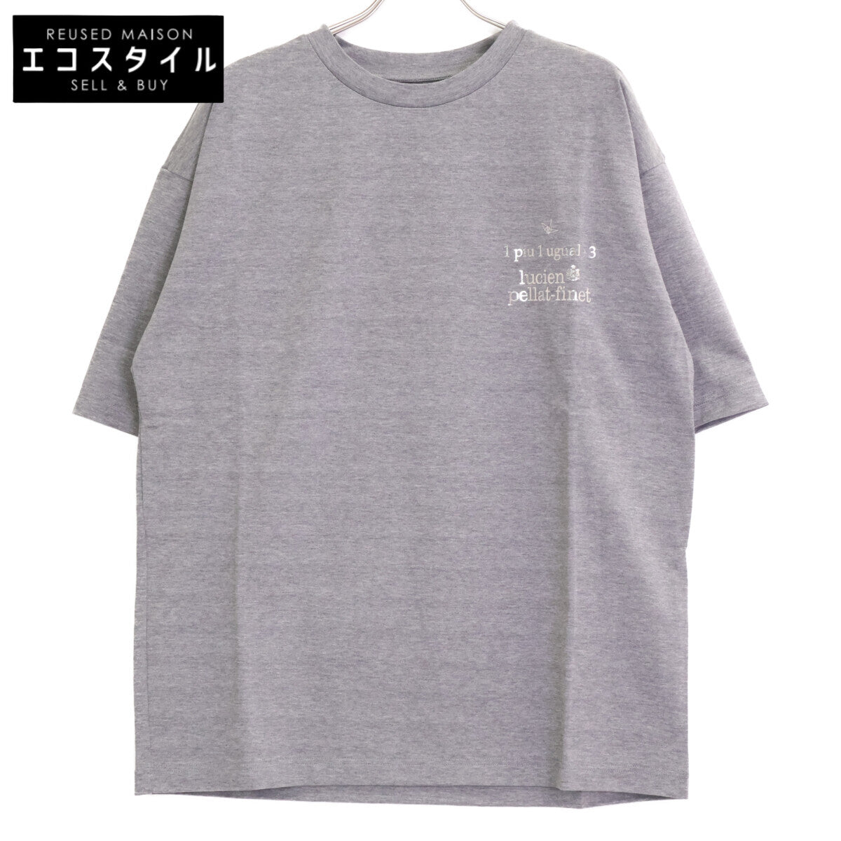 1piu1uguale3 ウノピゥウノウグァーレトレ MRT290 ｸﾞﾚｰ CAMO LEAF R-NECK TEE ﾊﾞｯｸｶﾓﾘｰﾌTｼｬﾂ トップス 6