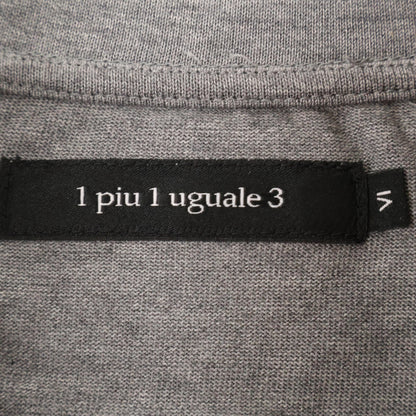 1piu1uguale3 ウノピゥウノウグァーレトレ MRT290 ｸﾞﾚｰ CAMO LEAF R-NECK TEE ﾊﾞｯｸｶﾓﾘｰﾌTｼｬﾂ トップス 6