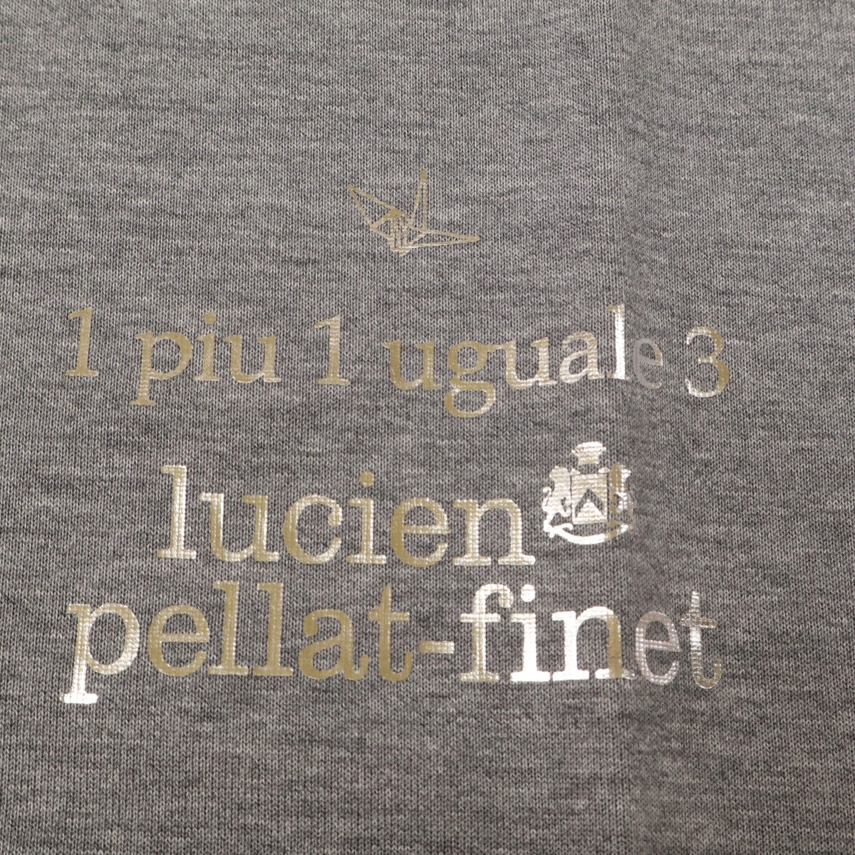 1piu1uguale3 ウノピゥウノウグァーレトレ MRT290 ｸﾞﾚｰ CAMO LEAF R-NECK TEE ﾊﾞｯｸｶﾓﾘｰﾌTｼｬﾂ トップス 6