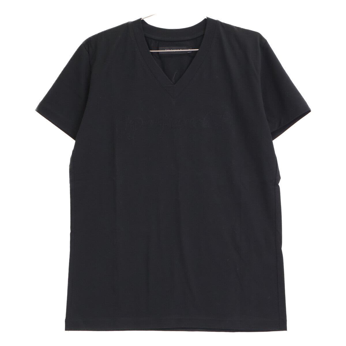 1piu1uguale3 ウノピゥウノウグァーレトレ MRT289 ﾌﾞﾗｯｸ BACK LEAF V-NECK TEE VﾈｯｸTｼｬﾂ トップス 4