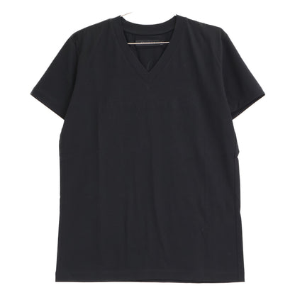 1piu1uguale3 ウノピゥウノウグァーレトレ MRT289 ﾌﾞﾗｯｸ BACK LEAF V-NECK TEE VﾈｯｸTｼｬﾂ トップス 4