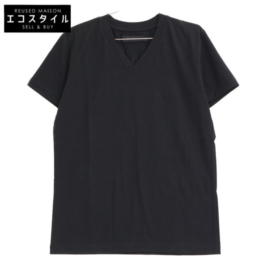 1piu1uguale3 ウノピゥウノウグァーレトレ MRT289 ﾌﾞﾗｯｸ BACK LEAF V-NECK TEE VﾈｯｸTｼｬﾂ トップス 4