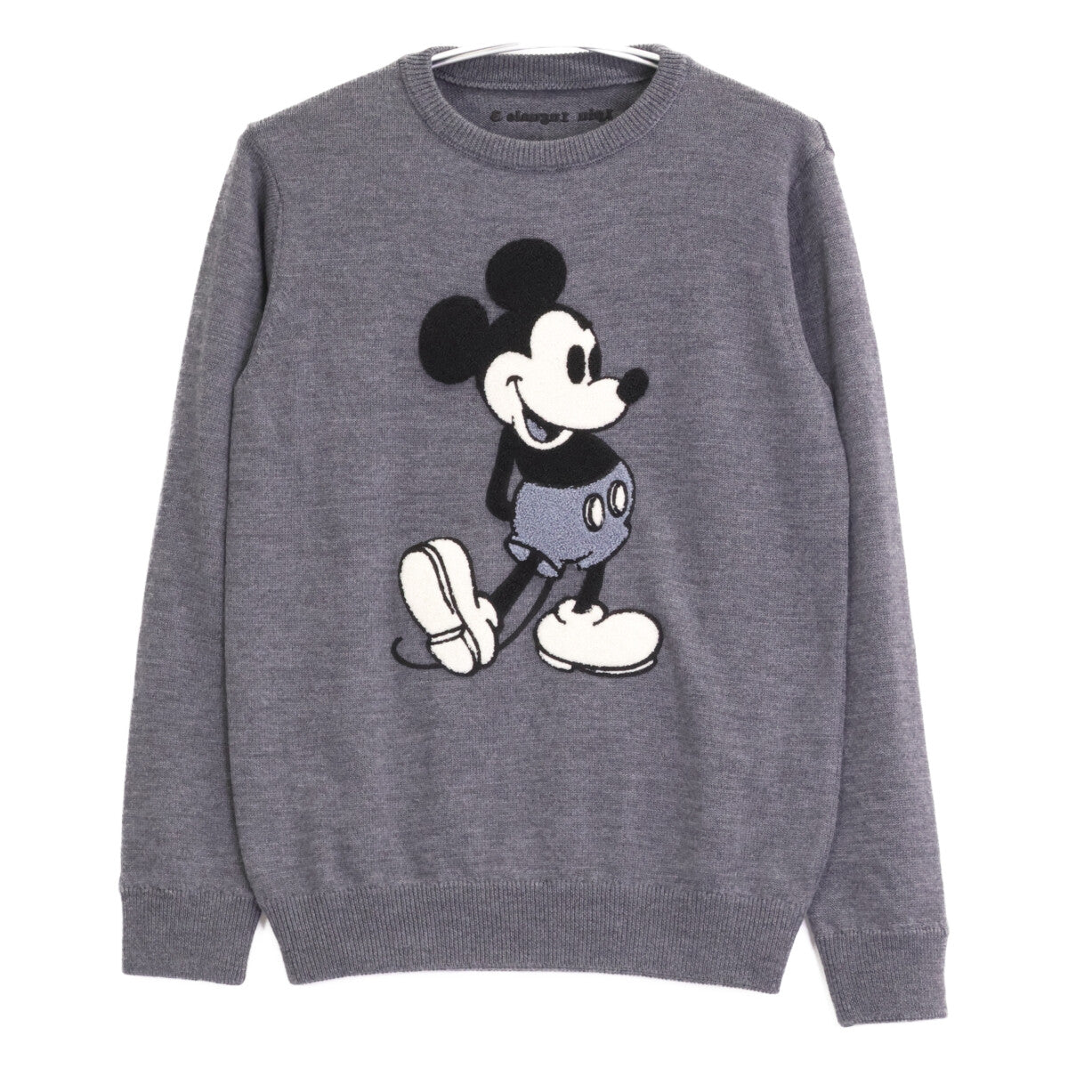 1piu1uguale3 ウノピゥウノウグァーレトレ 【×Disney】MRK220 ｸﾞﾚｰ MICKEY MOUSE SWEATER ﾐｯｷｰﾏｳｽﾆｯﾄ トップス 3