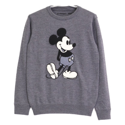 1piu1uguale3 ウノピゥウノウグァーレトレ 【×Disney】MRK220 ｸﾞﾚｰ MICKEY MOUSE SWEATER ﾐｯｷｰﾏｳｽﾆｯﾄ トップス 3