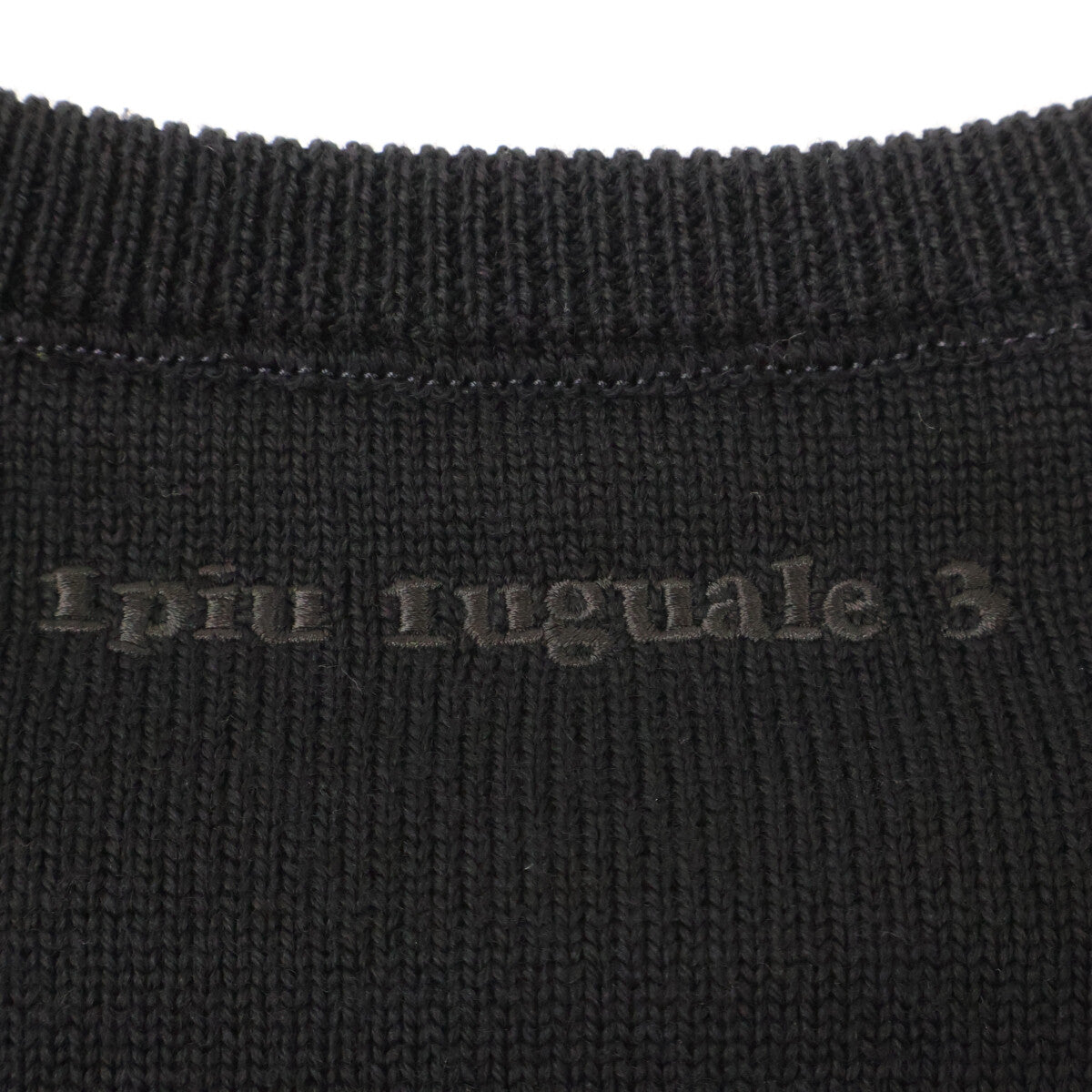 1piu1uguale3 ウノピゥウノウグァーレトレ 【×Disney】MRK220 ﾌﾞﾗｯｸ MICKEY MOUSE SWEATER ﾐｯｷｰﾏｳｽﾆｯﾄ トップス 3