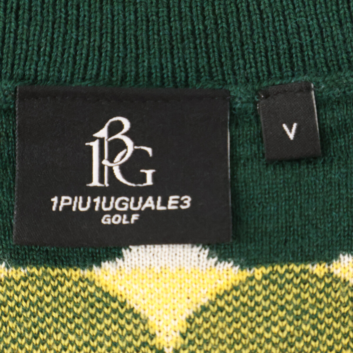 1piu1uguale3 ウノピゥウノウグァーレトレ 【GOLF】GRK067 ｸﾞﾘｰﾝ G.CREWKNIT GOLF BALL 総柄ﾆｯﾄ トップス 5