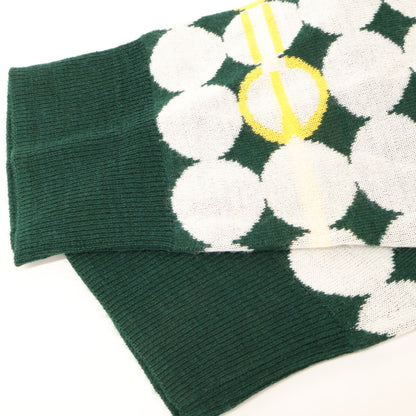 1piu1uguale3 ウノピゥウノウグァーレトレ 【GOLF】GRK067 ｸﾞﾘｰﾝ G.CREWKNIT GOLF BALL 総柄ﾆｯﾄ トップス 5
