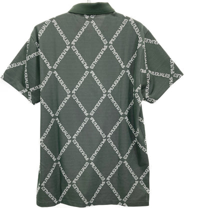 1piu1uguale3 ウノピゥウノウグァーレトレ 【GOLF】【×戸賀敬城】GRK062 ｶｰｷ ARGYLE LOGO 半袖ｼｬﾂ トップス V