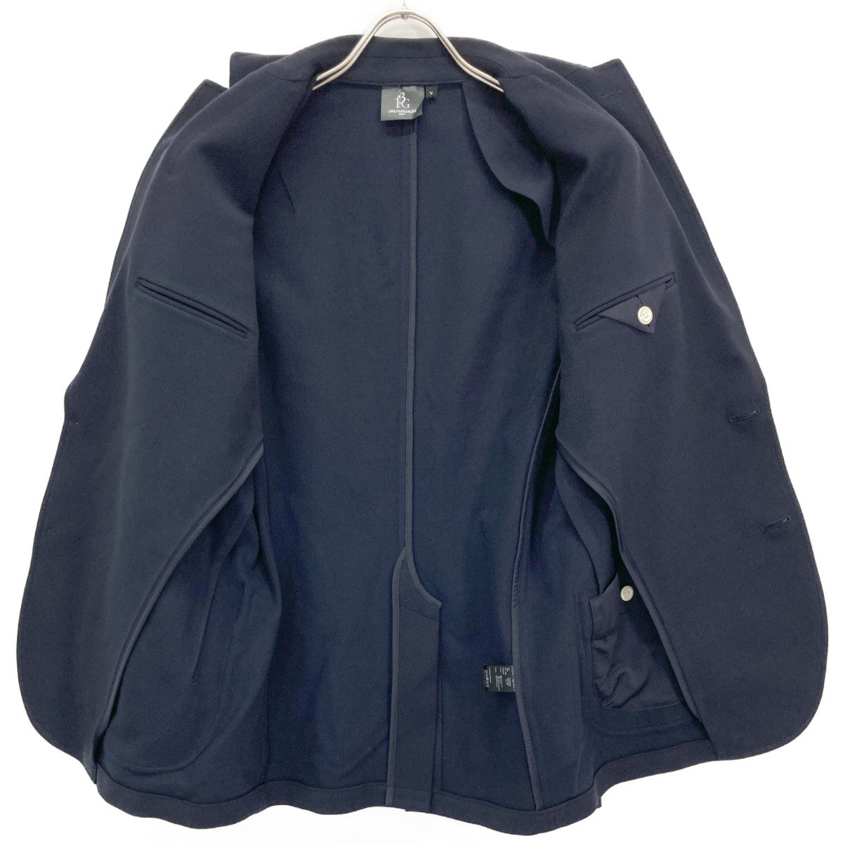 1piu1uguale3 ウノピゥウノウグァーレトレ 【GOLF】【×Del Piero】GDB003 ﾈｲﾋﾞｰ ﾃｰﾗｰﾄﾞｼﾞｬｹｯﾄ ジャケット V