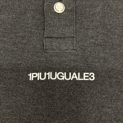 1piu1uguale3 ウノピゥウノウグァーレトレ 【GOLF】【×Del Piero】GDT012 ｸﾞﾚｰ L/S BACK LINE POLO 長袖ｼｬﾂ トップス IV