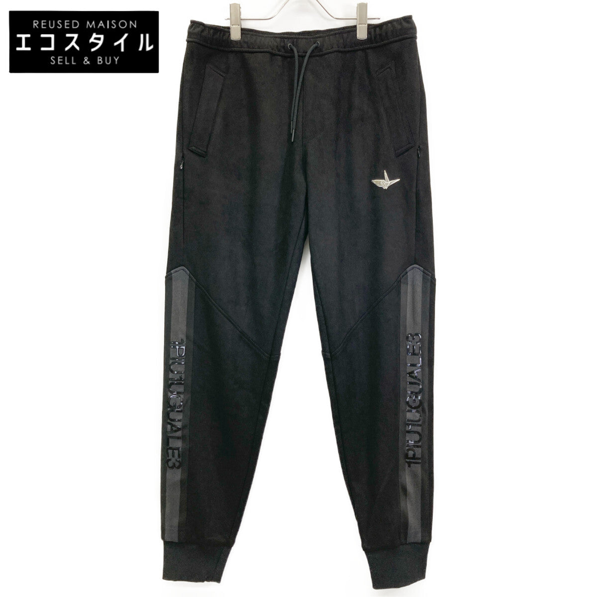 1piu1uguale3 ウノピゥウノウグァーレトレ 【GOLF】【×Del Piero】GDP015 24AW ﾌﾞﾗｯｸ ACTIVE SUEDE RIB ｲｰｼﾞｰﾊﾟﾝﾂ ボトムス V