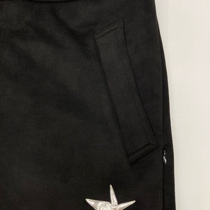 1piu1uguale3 ウノピゥウノウグァーレトレ 【GOLF】【×Del Piero】GDP015 24AW ﾌﾞﾗｯｸ ACTIVE SUEDE RIB ｲｰｼﾞｰﾊﾟﾝﾂ ボトムス V