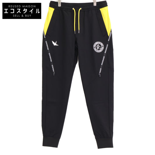 1piu1uguale3 ウノピゥウノウグァーレトレ 【GOLF】【×Del Piero】GDP010 ﾌﾞﾗｯｸ×ｲｴﾛｰ ﾄﾞﾛｰｺｰﾄﾞﾅｲﾛﾝｼﾞｮｶﾞｰﾊﾟﾝﾂ ボトムス 4