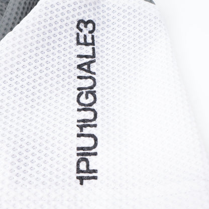 1piu1uguale3 ウノピゥウノウグァーレトレ 【GOLF】GST155 ﾎﾜｲﾄ W STRIPE ｼｮｰﾄｽﾘｰﾌﾞﾎﾟﾛｼｬﾂﾜﾝﾋﾟｰｽ ワンピース 2