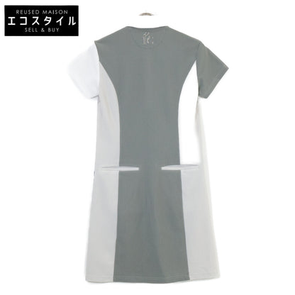 1piu1uguale3 ウノピゥウノウグァーレトレ 【GOLF】GST155 ﾎﾜｲﾄ W STRIPE ｼｮｰﾄｽﾘｰﾌﾞﾎﾟﾛｼｬﾂﾜﾝﾋﾟｰｽ ワンピース 2