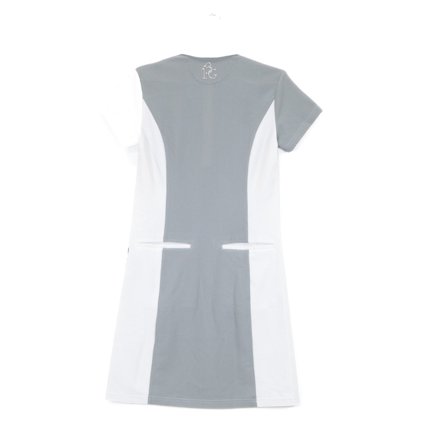 1piu1uguale3 ウノピゥウノウグァーレトレ 【GOLF】GST155 ﾎﾜｲﾄ W STRIPE ｼｮｰﾄｽﾘｰﾌﾞﾎﾟﾛｼｬﾂﾜﾝﾋﾟｰｽ ワンピース 2