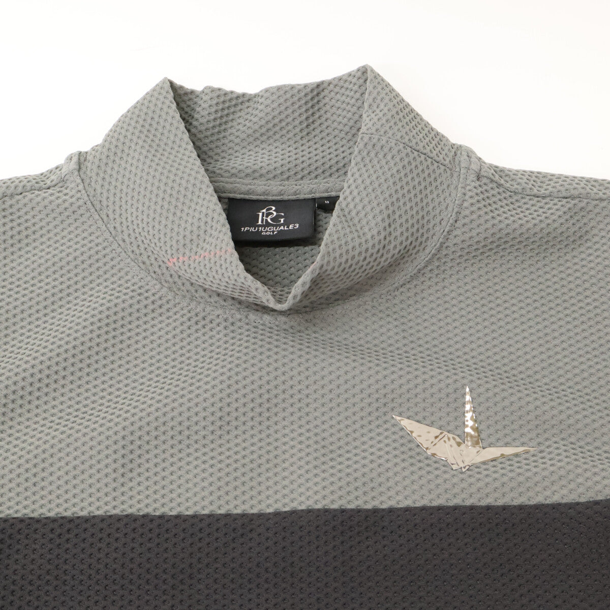 1piu1uguale3 ウノピゥウノウグァーレトレ 【GOLF】GST156 ｸﾞﾚｰ SIDE SWITCH ﾉｰｽﾘｰﾌﾞﾎﾟﾛｼｬﾂﾜﾝﾋﾟｰｽ ワンピース 2