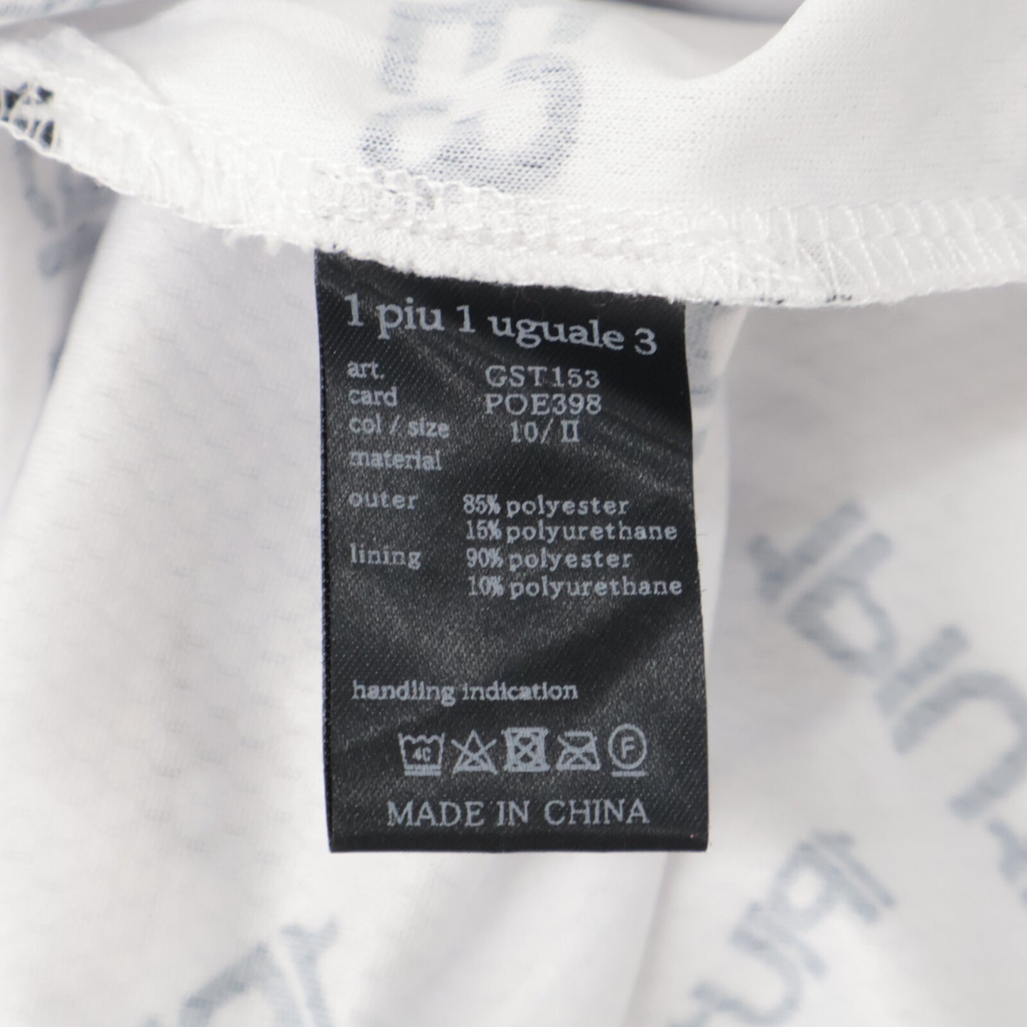 1piu1uguale3 ウノピゥウノウグァーレトレ 【GOLF】GST153 ﾎﾜｲﾄ ﾗﾝﾀﾞﾑﾛｺﾞﾐﾆﾜﾝﾋﾟｰｽ ワンピース II