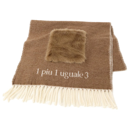 1piu1uguale3 ウノピゥウノウグァーレトレ MRG470 CAS022 75/F 113 MUFFLER with POCKET エコファーポケット マフラー