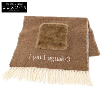 1piu1uguale3 ウノピゥウノウグァーレトレ MRG470 CAS022 75/F 113 MUFFLER with POCKET エコファーポケット マフラー