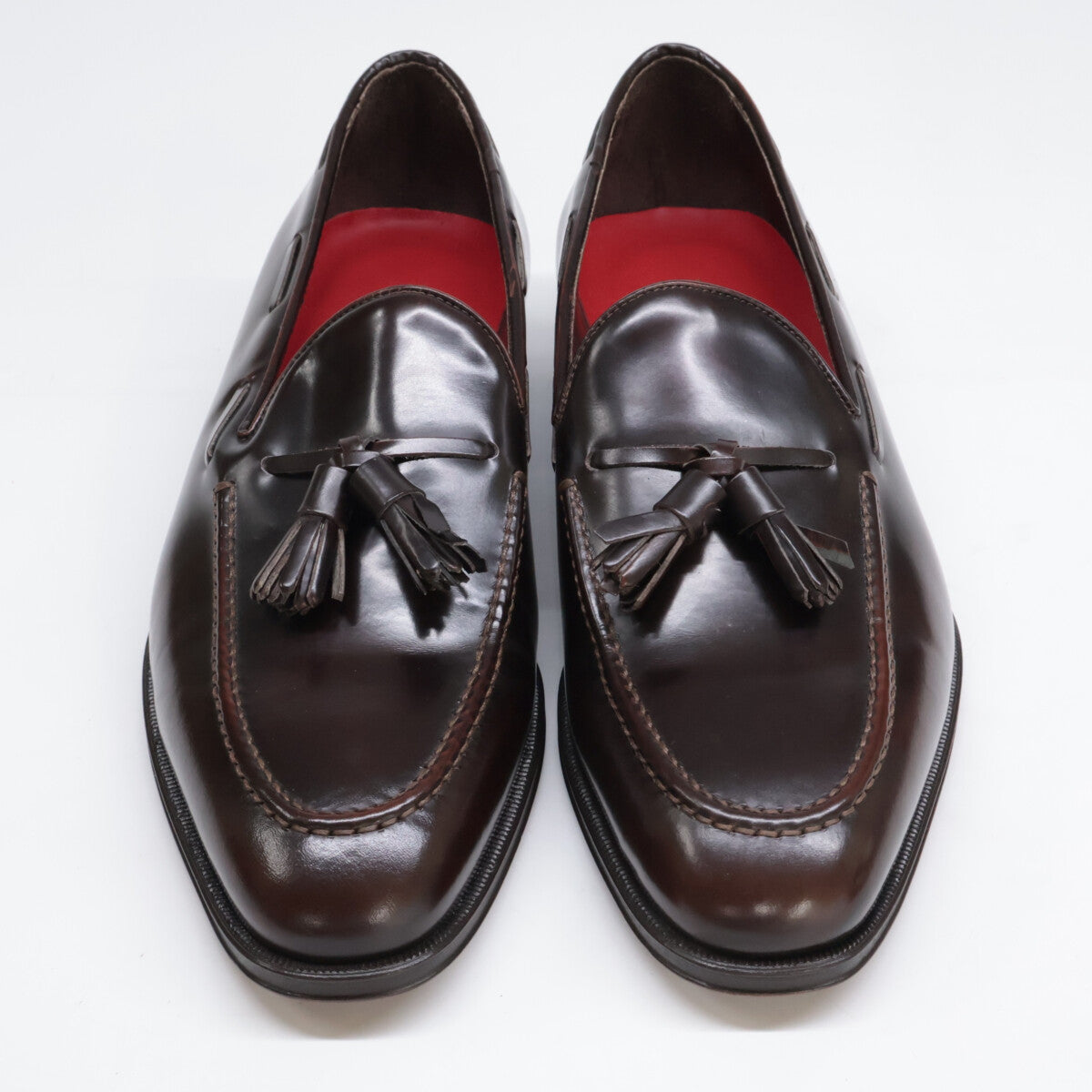 1piu1uguale3 ウノピゥウノウグァーレトレ 【新品同様】Roma レザー タッセル ローファー シューズ 42