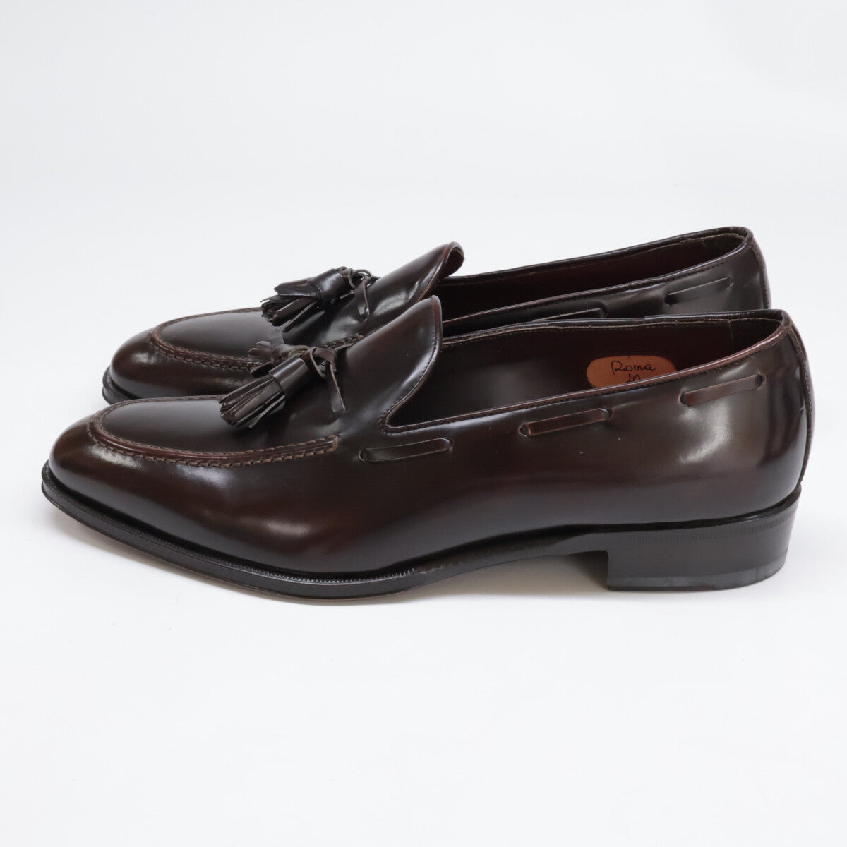 1piu1uguale3 ウノピゥウノウグァーレトレ 【新品同様】Roma レザー タッセル ローファー シューズ 42