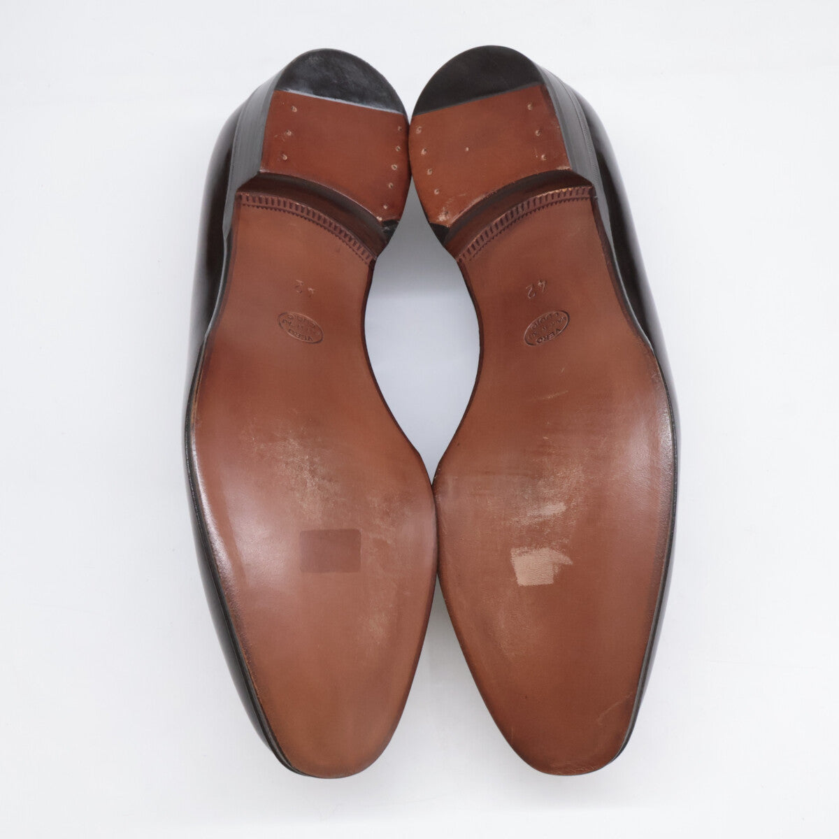 1piu1uguale3 ウノピゥウノウグァーレトレ 【新品同様】Roma レザー タッセル ローファー シューズ 42