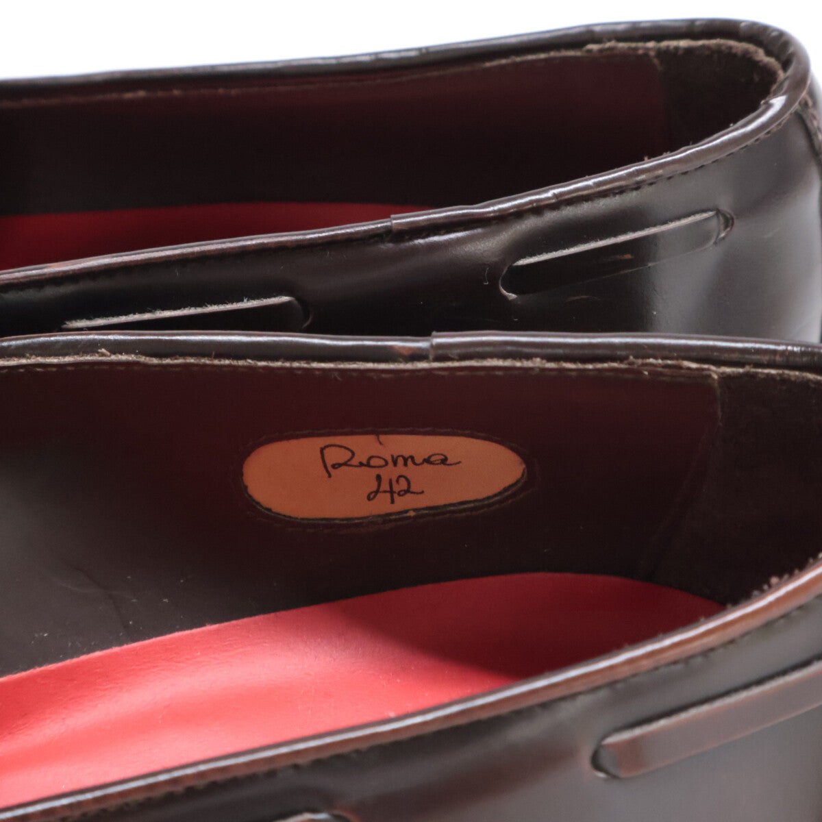 1piu1uguale3 ウノピゥウノウグァーレトレ 【新品同様】Roma レザー タッセル ローファー シューズ 42