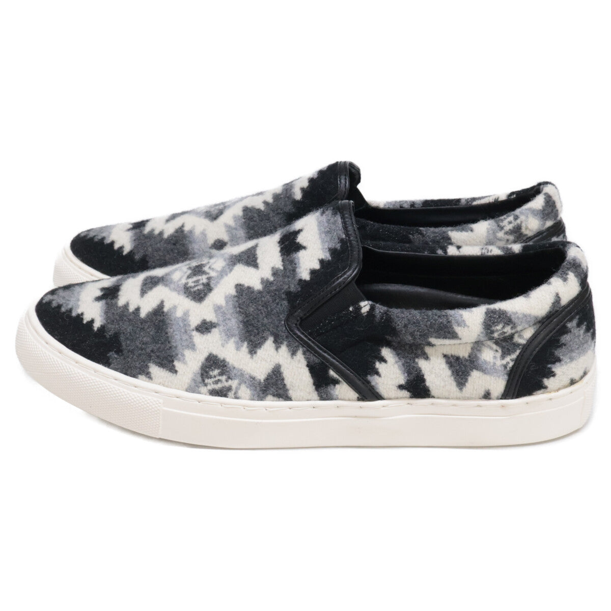 1piu1uguale3 ウノピゥウノウグァーレトレ x PENDLETON ペンドルトン 【新品同様】TN16S-053 ネイティブ柄 スリッポン シューズ 270